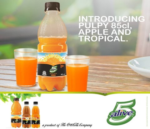 5 Alive Pulpy Orange 85cl