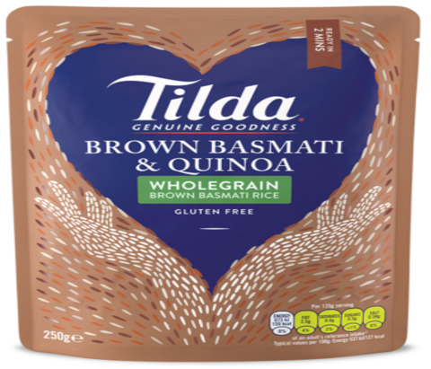 Tilda Genuine Goodness Brown Basmati & Quinoa 250g